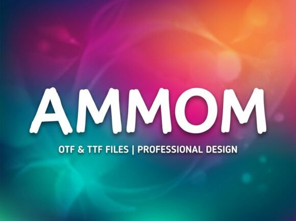Ammom: A Bold Display Font for Creative Campaigns