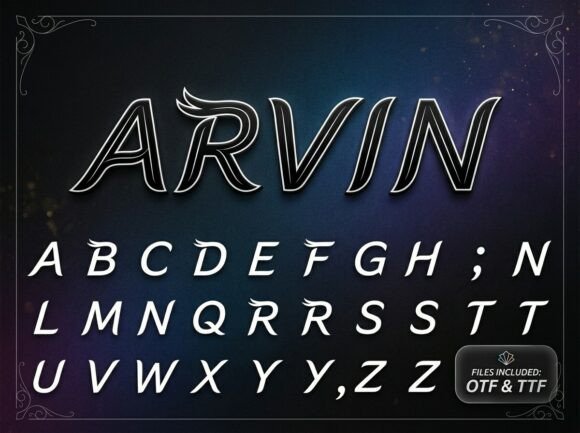 Arvin: A Modern Display Font