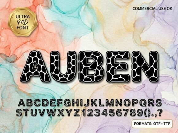 Auben: A Display Font for Bold Web Design