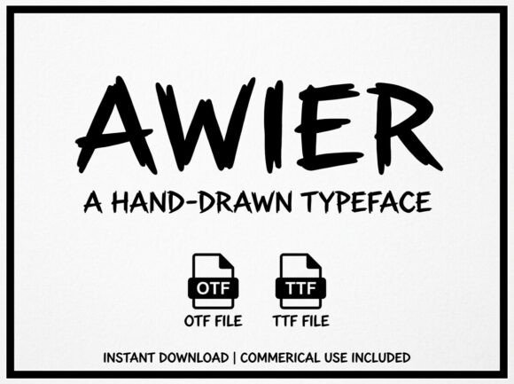Awier Font: Bold & Beautiful