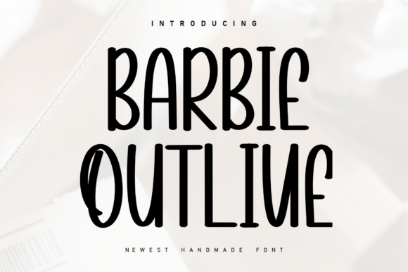 Barbie Outline Font for Creative Campaigns