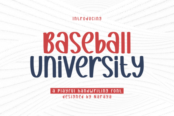 Baseball University Font for Creative Brands