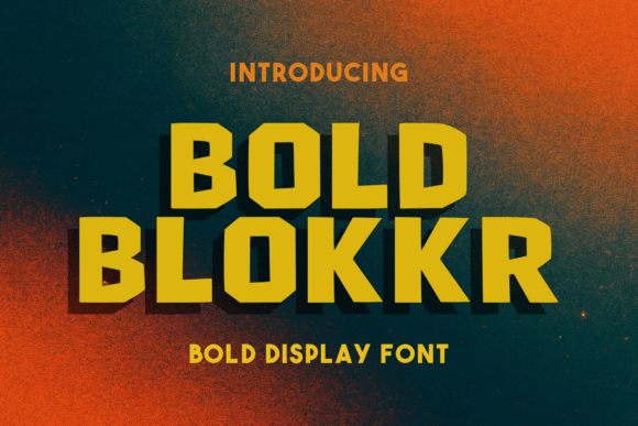 Bold Blokkr Font for Web Design