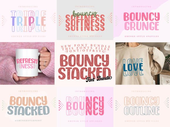 Bouncy Stacked Font for Bold Campaigns