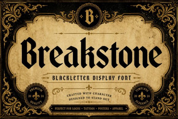 Breakstone Font for Bold Web Design