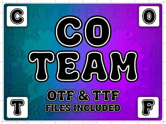 Co Team Font: Bouncy & Bold