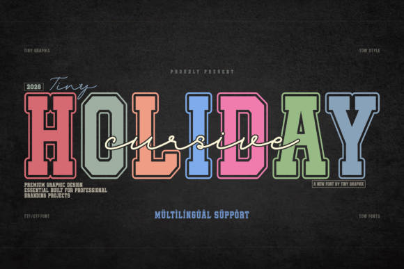 Cursive Holiday Font for Web Design
