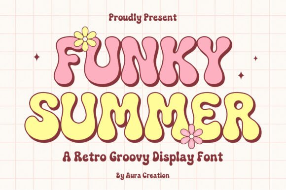 Funky Summer Font for Web Design