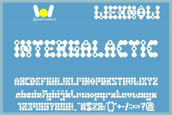Intergalactic Font for Creative Projects