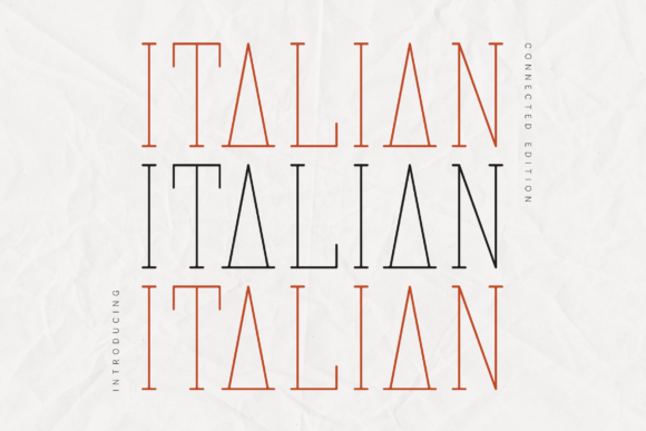 Italian Connected Edition Font