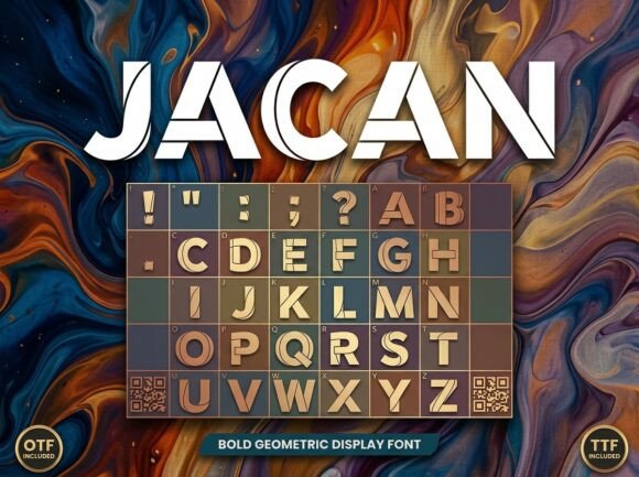 Jacan Font: Bold Display Type