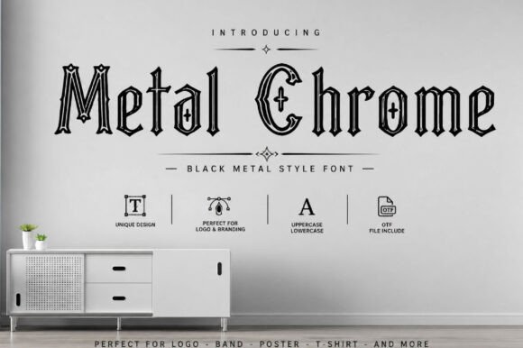 Metal Chrome Font for Bold Campaigns