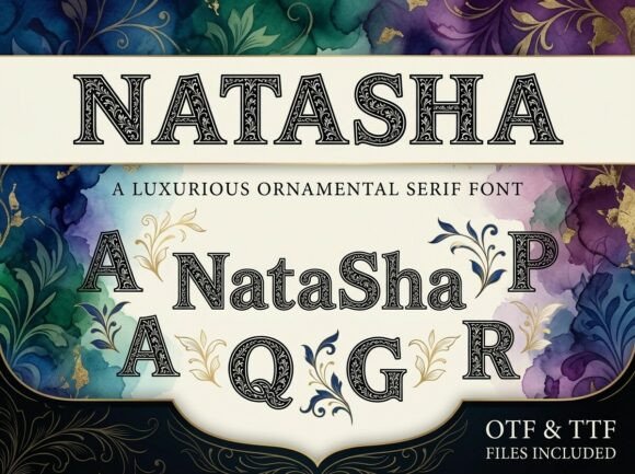 Natasha: A Luxurious Display Font