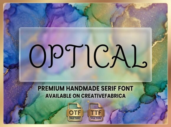 Optical Font for Creative Projects