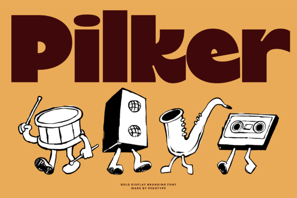 Pilker Font: Bold & Retro