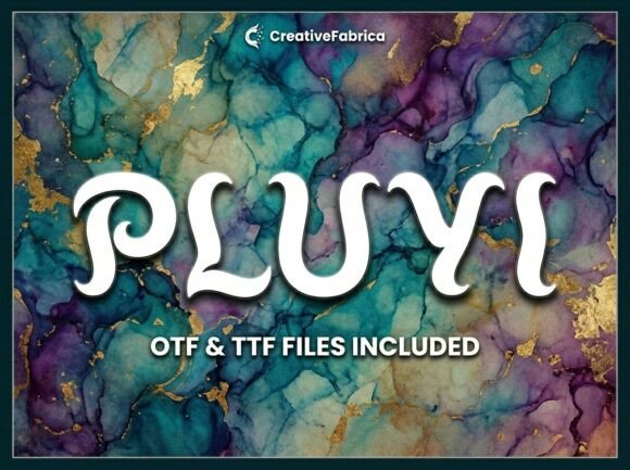 Pluvi: A Bold Display Font