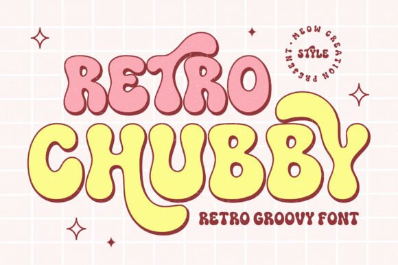 Retro Chubby Font for Bold Design