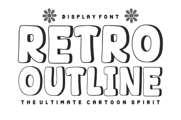 Retro Outline Font for Creative Projects