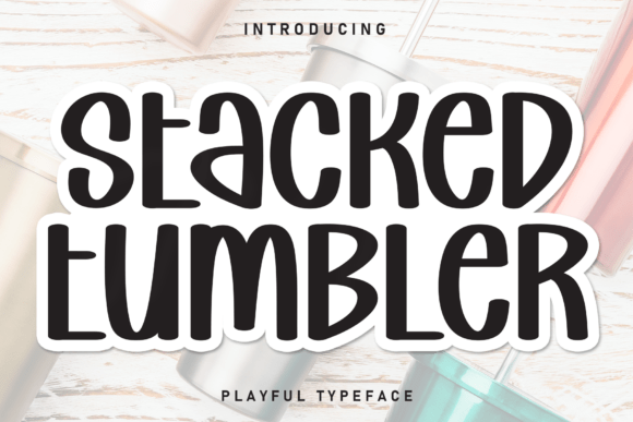 Stacked Tumbler Font for Creative Projects