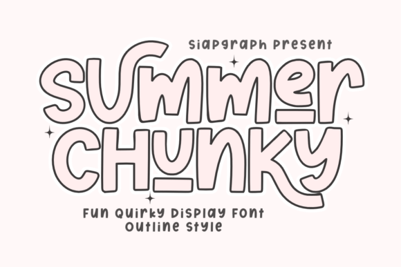Summer Chunky Outline Font Review