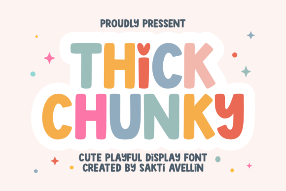 Thick Chunky Font for Web Design