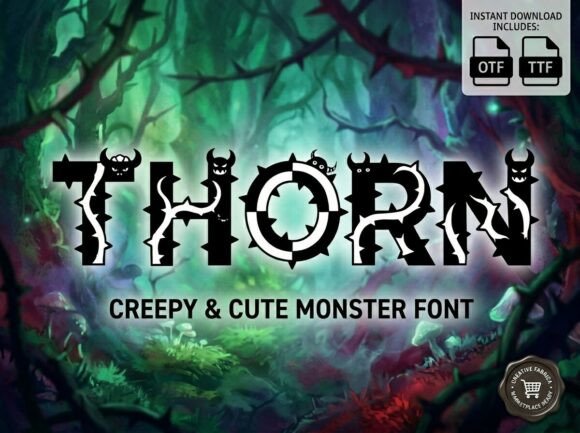 Thorn: A Wickedly Adorable Display Font